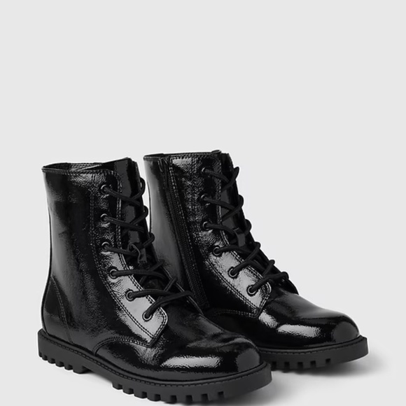 Kids Gap Vegan Leather Boots Kids Vegan Leather Boots 5 | true black - Picture 3 of 3